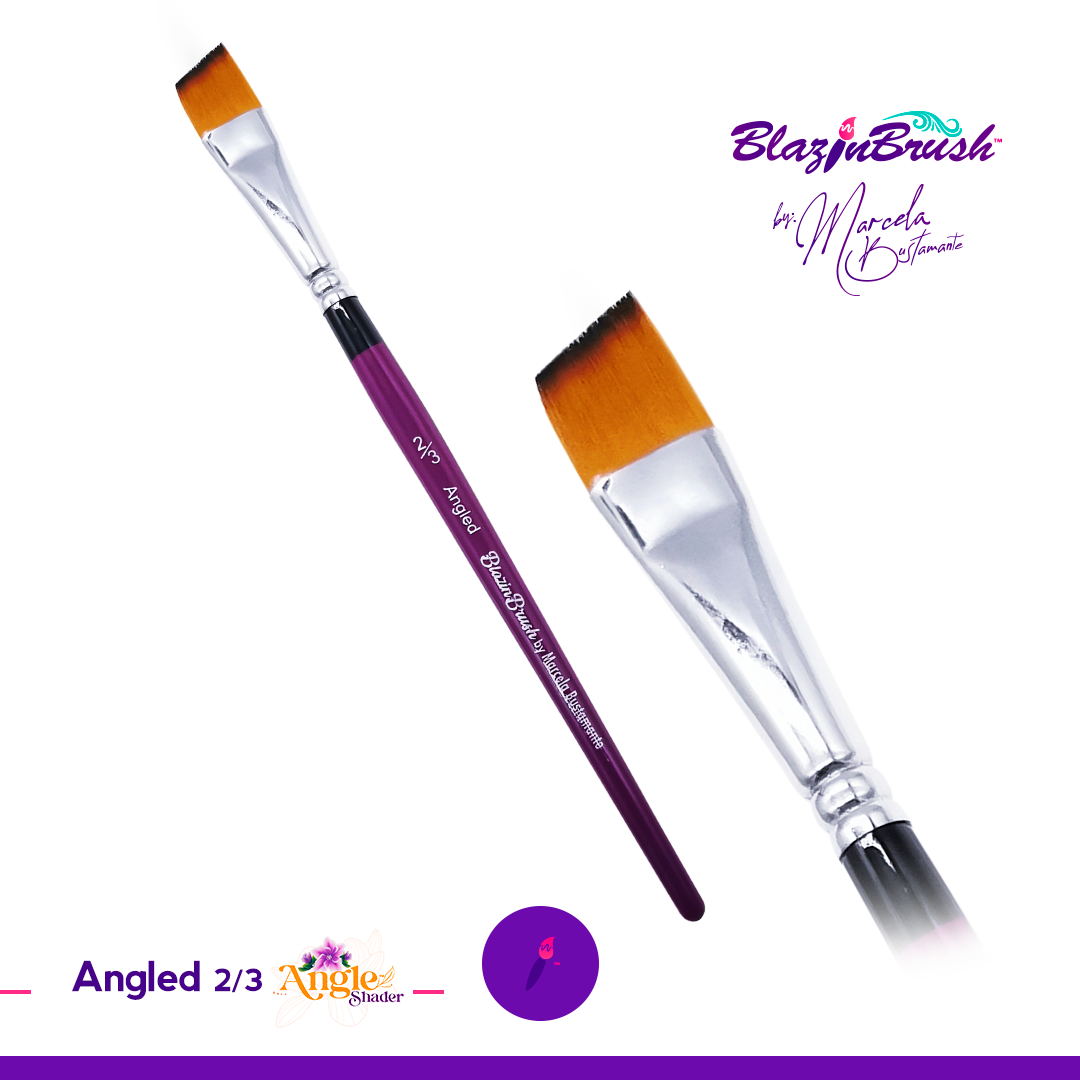 Blazin Brush Angled Shader 2/3"