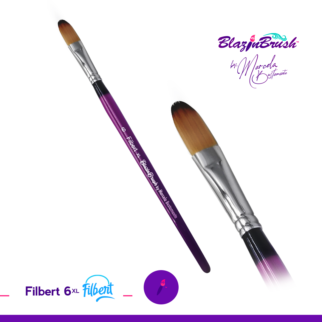 Blazin Brush Filbert 6 XL
