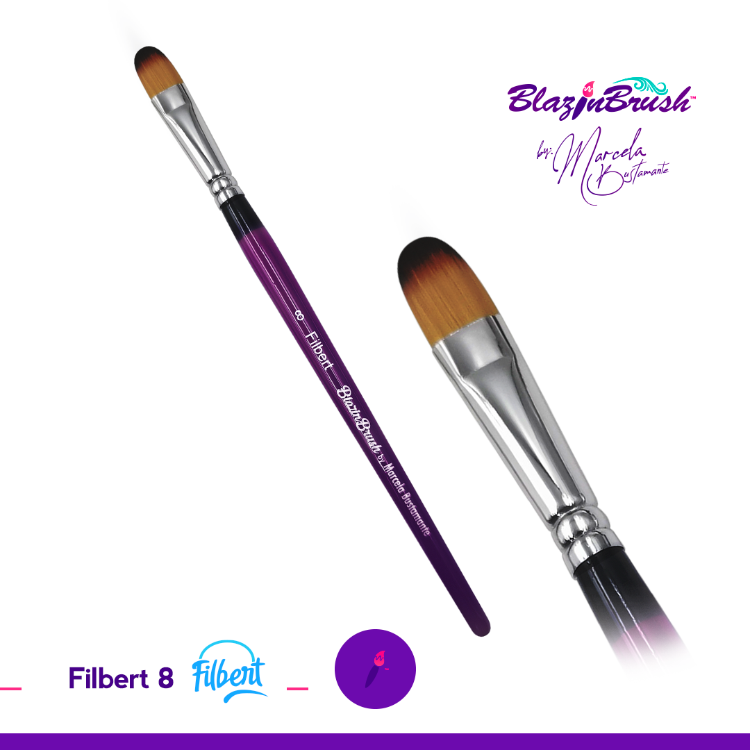 Blazin Brush Filbert 8