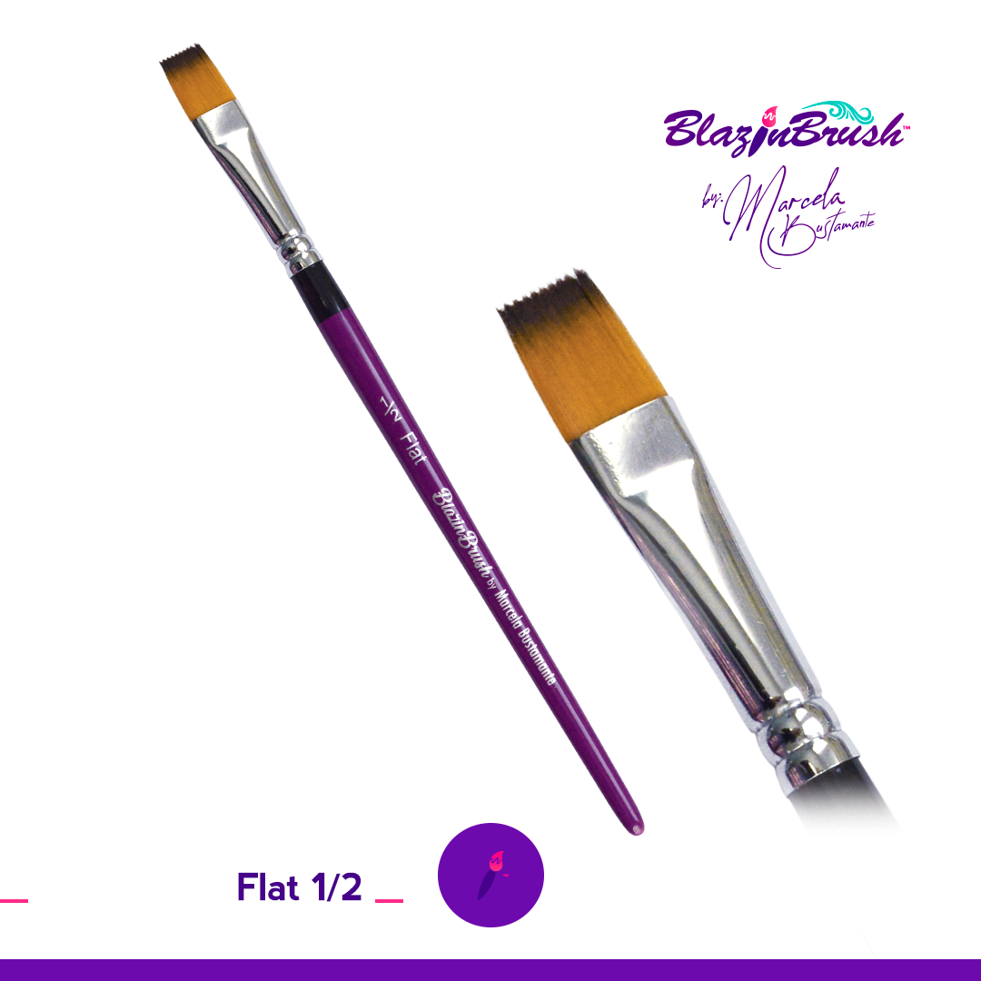 Blazin Brush Flat 1/2"