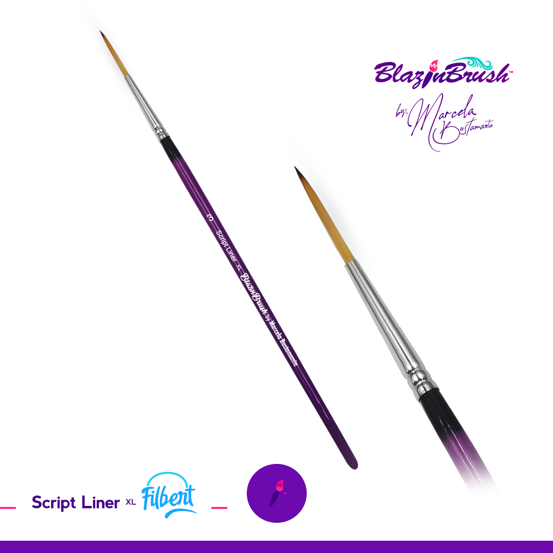 Blazin Brush Script Liner 3 XL