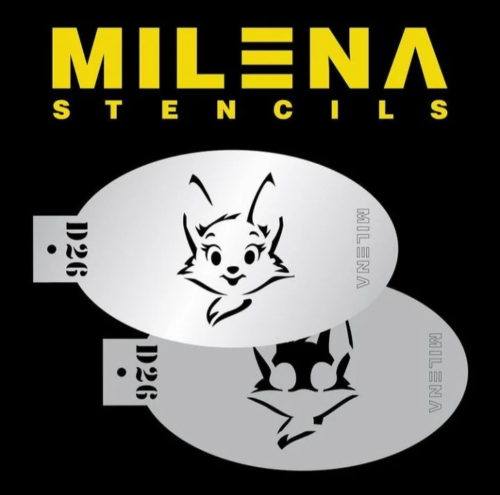 Milena Stencils - D26 Cute Fox