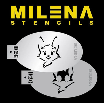 Milena Stencils - D26 Cute Fox