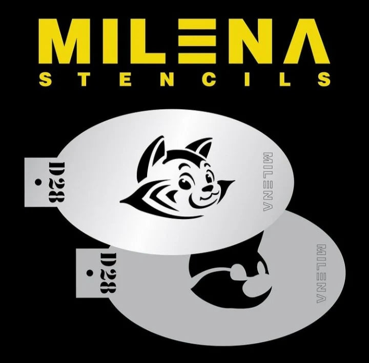 Milena Stencils - D28 Cute Tiger