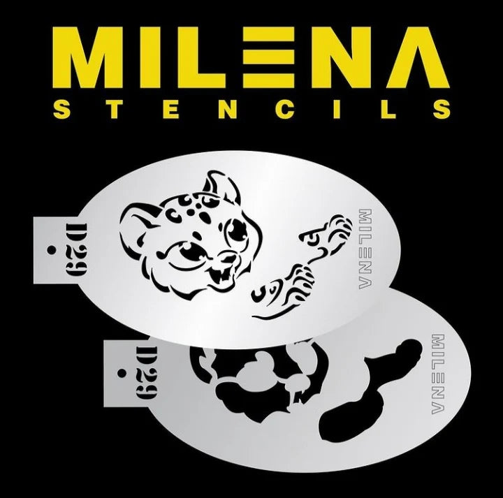 Milena Stencils - D29 Cute Cheetah
