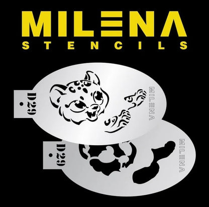 Milena Stencils - D29 Cute Cheetah