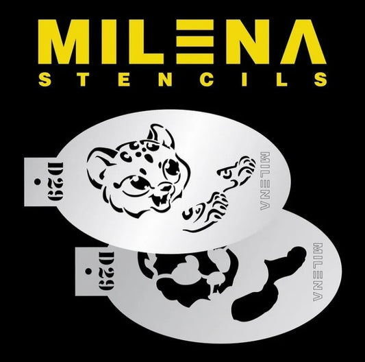 Milena Stencils - D29 Cute Cheetah
