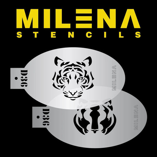 Milena Stencils - D36 Tiger Face
