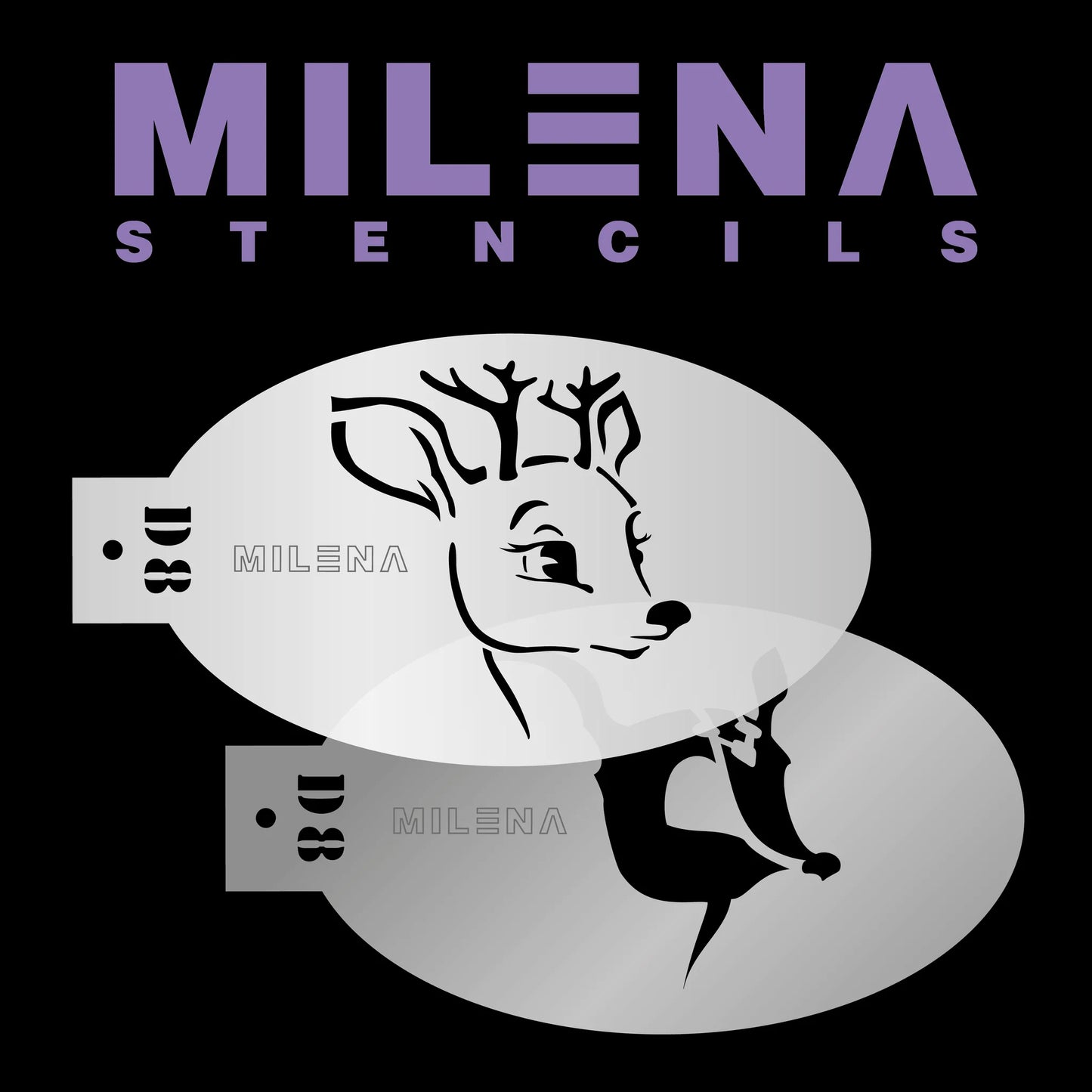 Milena Stencils - D8 Reindeer