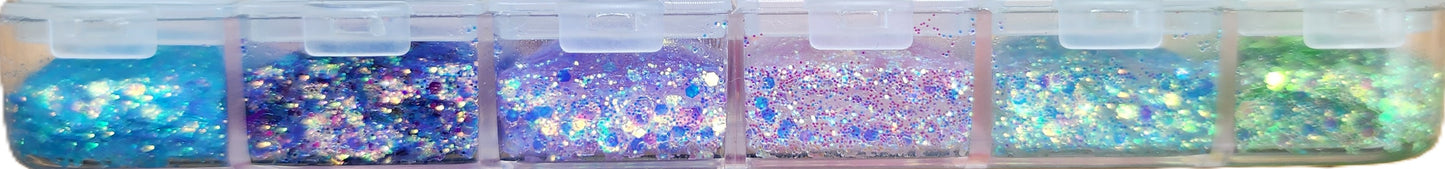 Essential Glitter Balm 12 colour palette - ICE CREAM DIMENSIONS 36g