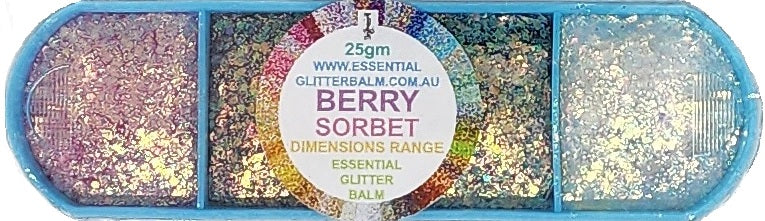 Essential Glitter Balm 4 colour palette - Berry Sorbet 25g