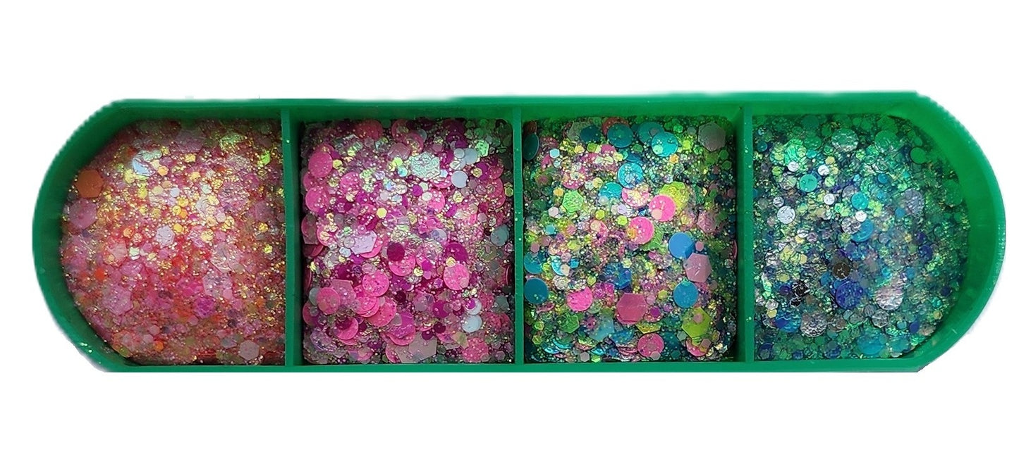 Essential Glitter Balm LUMIERE Butterfly 4‑Colour Palette – 20g