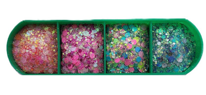 Essential Glitter Balm LUMIERE Butterfly 4‑Colour Palette – 20g