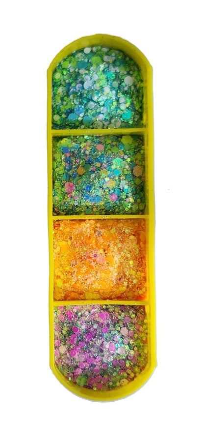 Essential Glitter Balm LUMIERE Chameleon 4‑Colour Palette – 20g