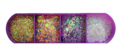 Essential Glitter Balm LUMIERE Confetti 4‑Colour Palette – 20g