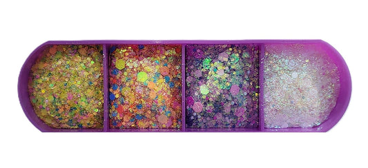 Essential Glitter Balm LUMIERE Confetti 4‑Colour Palette – 20g