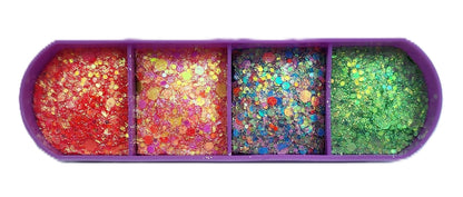 Essential Glitter Balm LUMIERE Fairy Garden 4‑Colour Palette – 20g