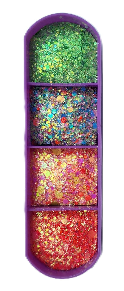 Essential Glitter Balm LUMIERE Fairy Garden 4‑Colour Palette – 20g