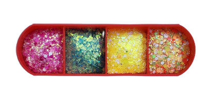 Essential Glitter Balm LUMIERE Neon Circus 4‑Colour Palette – 20g