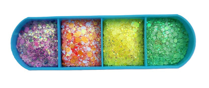 Essential Glitter Balm LUMIERE Tropical 4‑Colour Palette – 20g