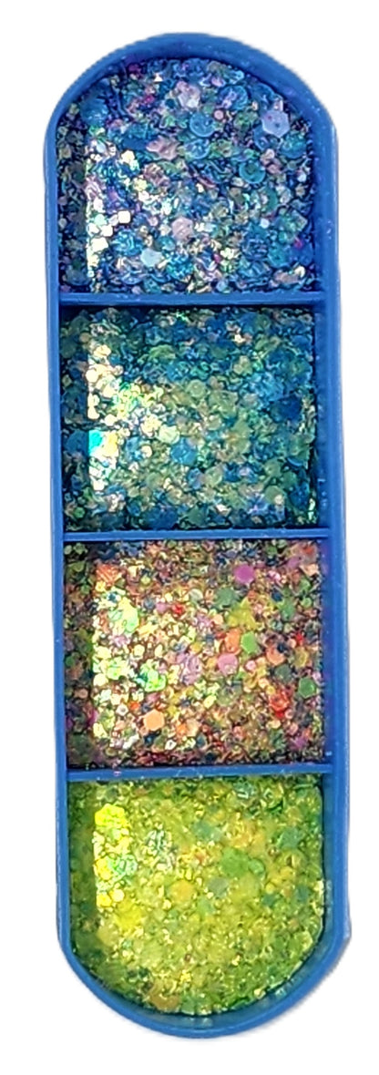 Essential Glitter Balm LUMIERE Under The Sea 4‑Colour Palette – 20g