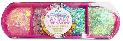 Essential Glitter Balm 4 colour palette - Fantasy Dimensions 25g