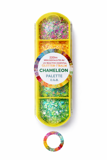 Essential Glitter Balm LUMIERE Chameleon 4‑Colour Palette – 20g