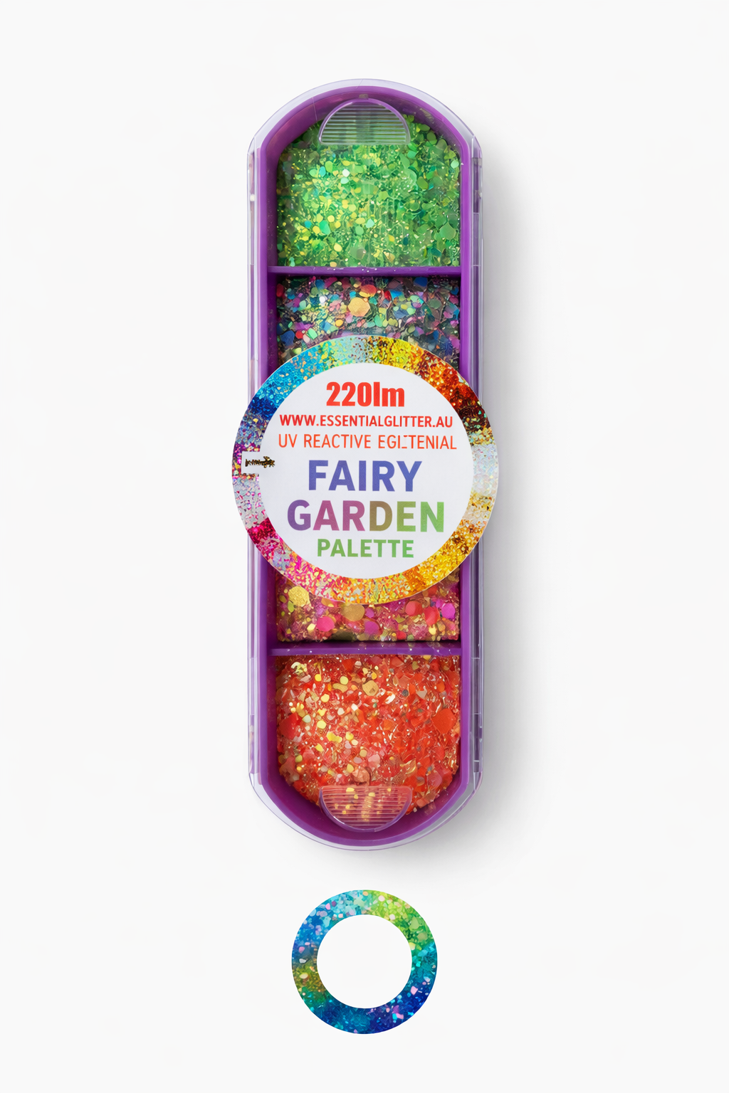 Essential Glitter Balm LUMIERE Fairy Garden 4‑Colour Palette – 20g