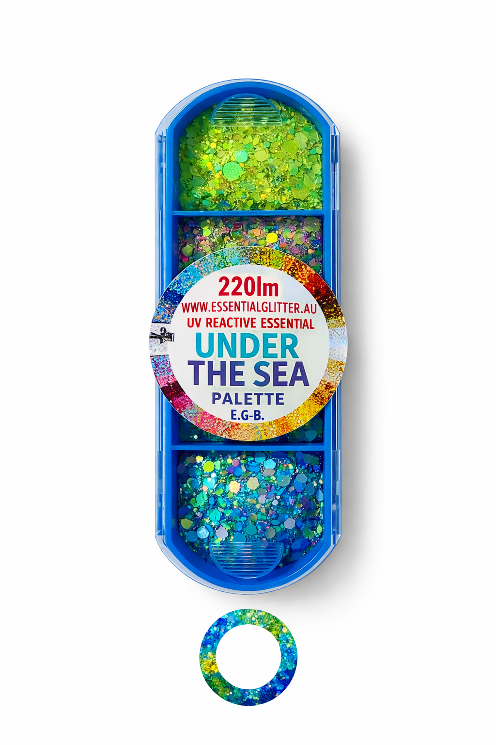 Essential Glitter Balm LUMIERE Under The Sea 4‑Colour Palette – 20g