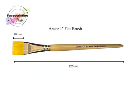 Facepainting Hub Azure Flat 1" Brush