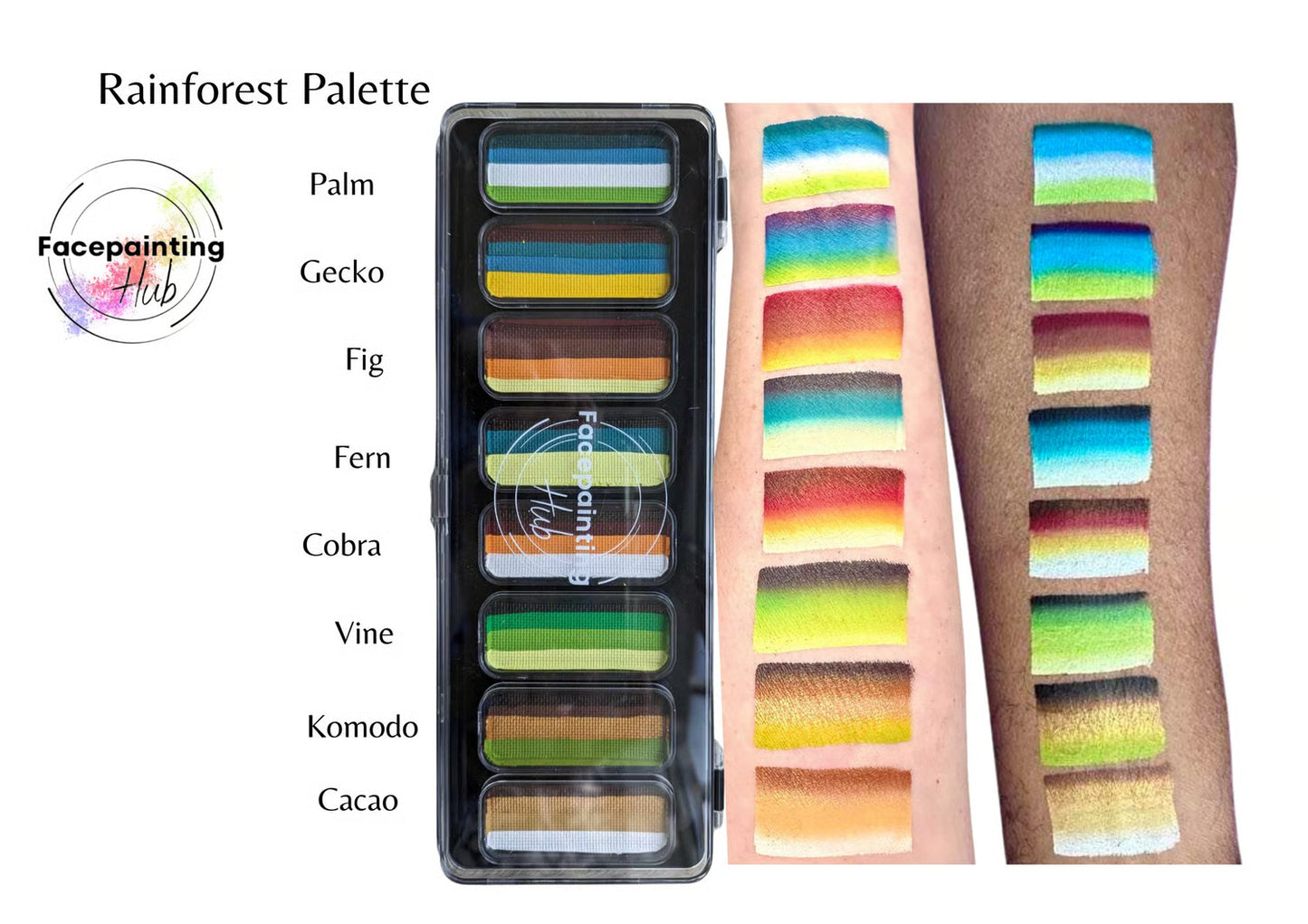 Facepainting Hub - Rainforest Palette
