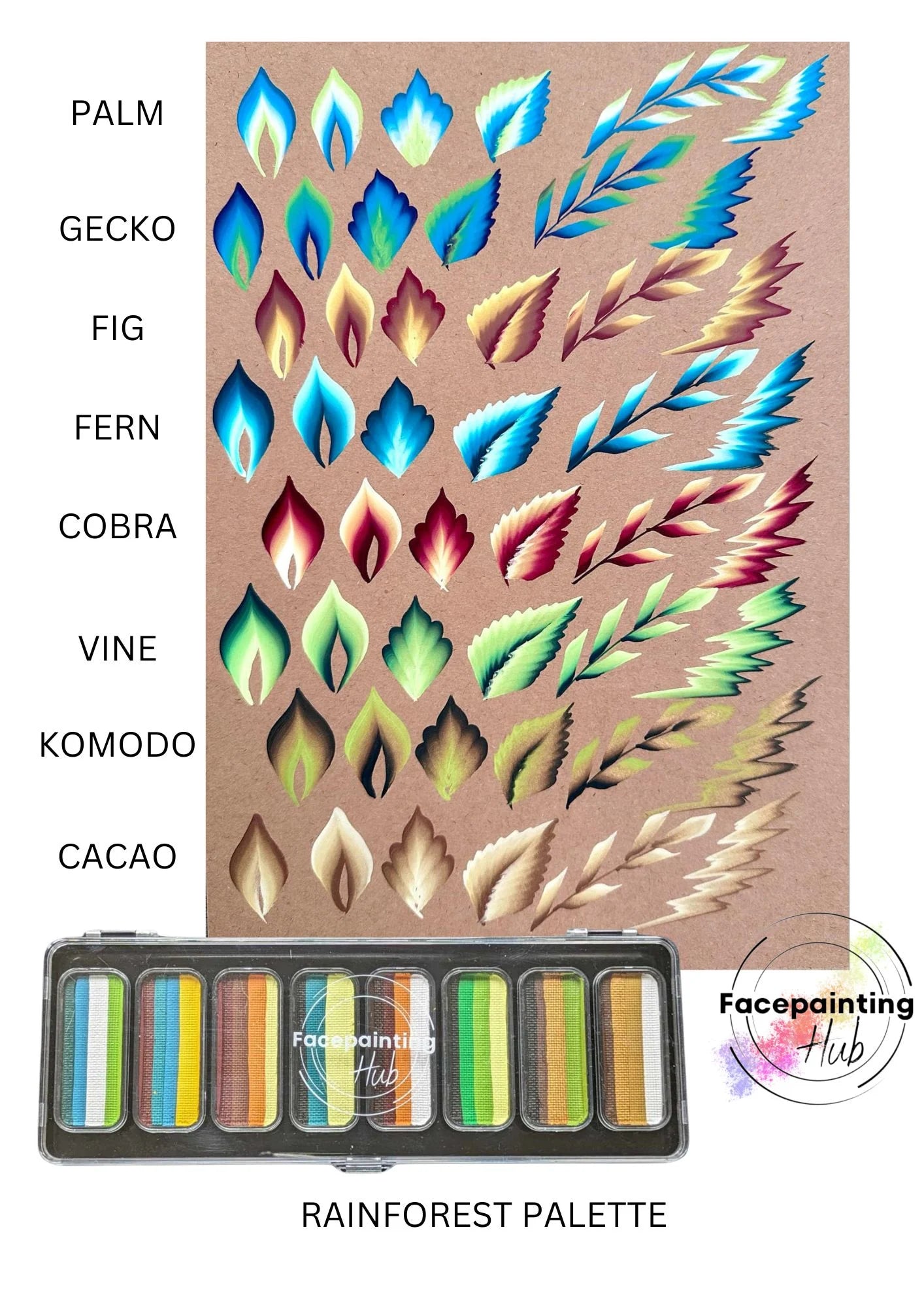 Facepainting Hub - Rainforest Palette