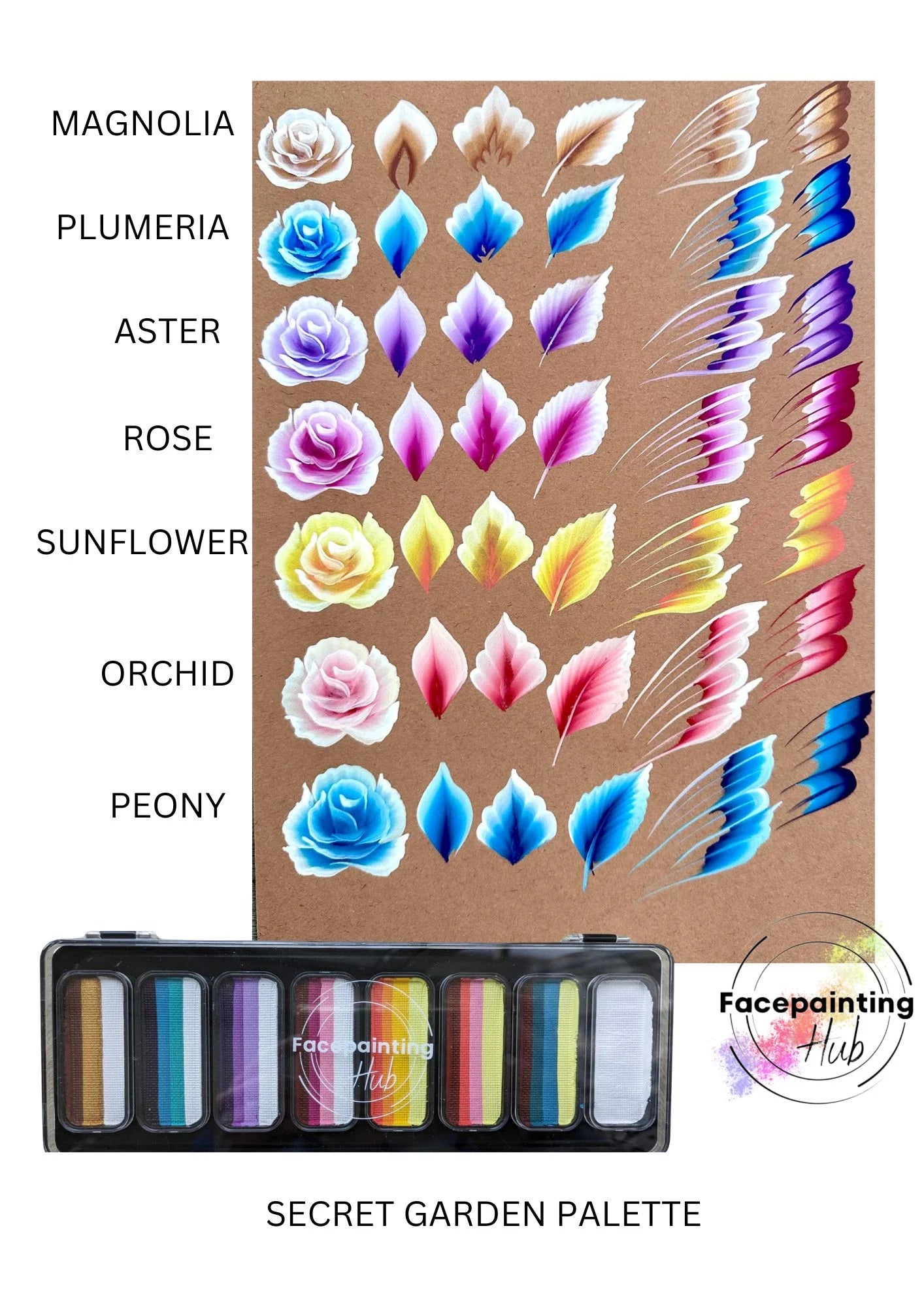 Facepainting Hub - Secret Garden Palette