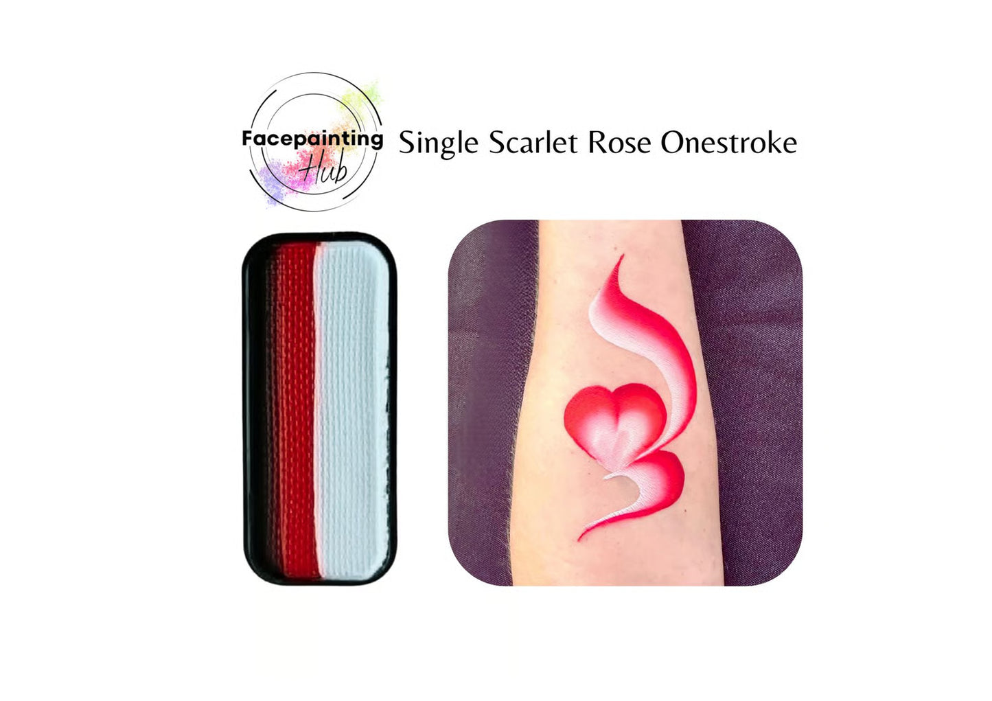 Facepainting Hub - Single SCARLET ROSE Onestroke 14g
