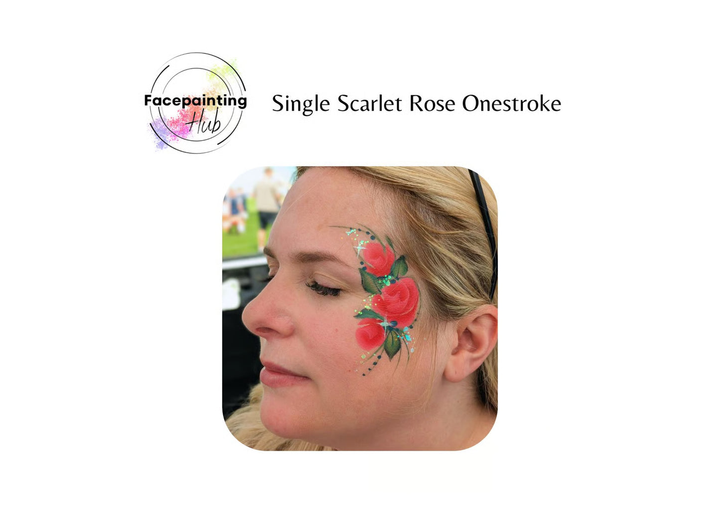 Facepainting Hub - Single SCARLET ROSE Onestroke 14g