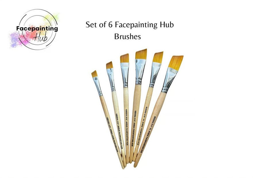 Facepainting Hub Angle Brush 310b Sedona 3/4"