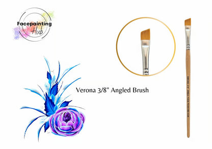 Facepainting Hub Angle Brush 310b Verona 3/8"