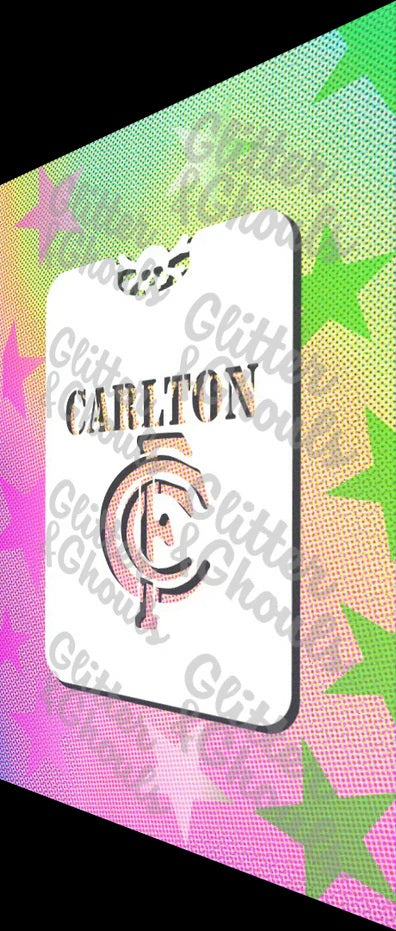 Glitter & Ghouls Stencil Aussie Rules Team Symbols