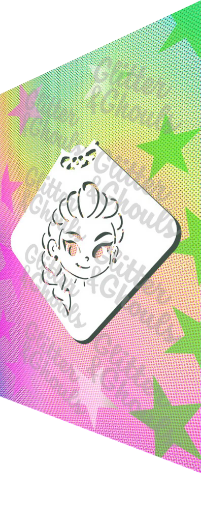 Glitter & Ghouls Stencil - Rumi Chibi 926