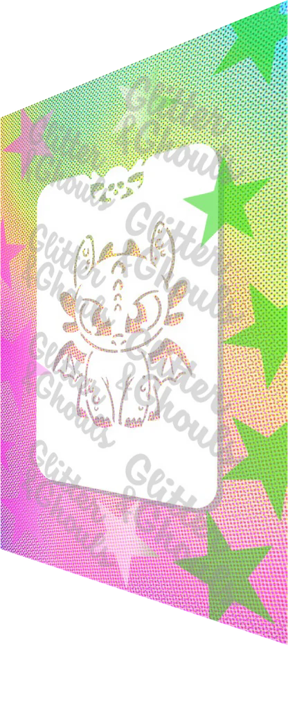 Glitter & Ghouls Stencil Toothless Goofy 869
