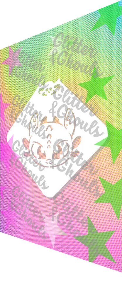 Glitter & Ghouls Stencil Toothless Goofy Mini 870