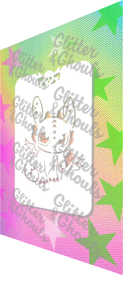 Glitter & Ghouls Stencil Side Toothless 871