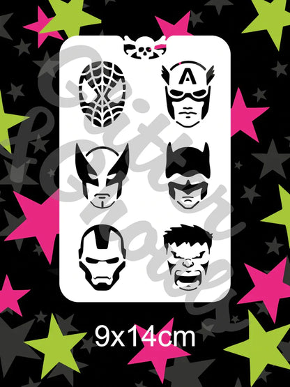 Glitter & Ghouls Stencil Superheroes 247