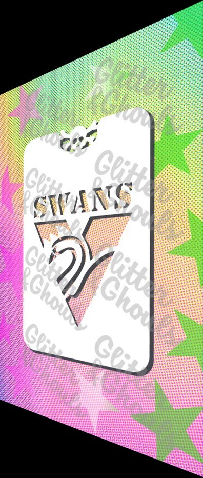 Glitter & Ghouls Stencil Aussie Rules Team Symbols