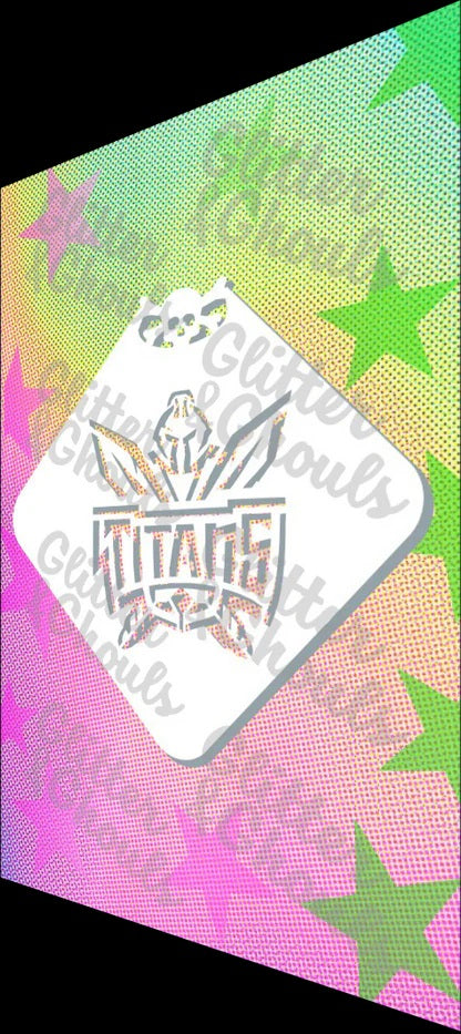Glitter & Ghouls Stencil Rugby League Team Symbols