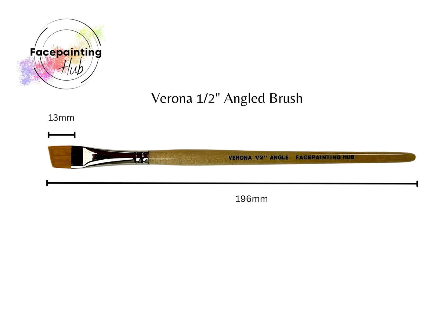 Facepainting Hub Angle Brush 310b Verona 1/2"