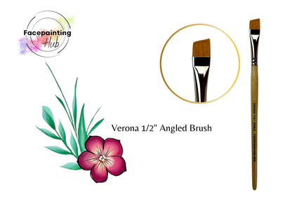 Facepainting Hub Angle Brush 310b Verona 1/2"