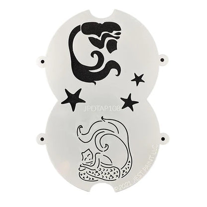 Jest Paint Double Stencil Mermaid with Scales JDPTAP 108