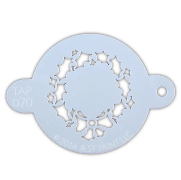Jest Paint Stencil TAP 070 Christmas Wreath & Bow