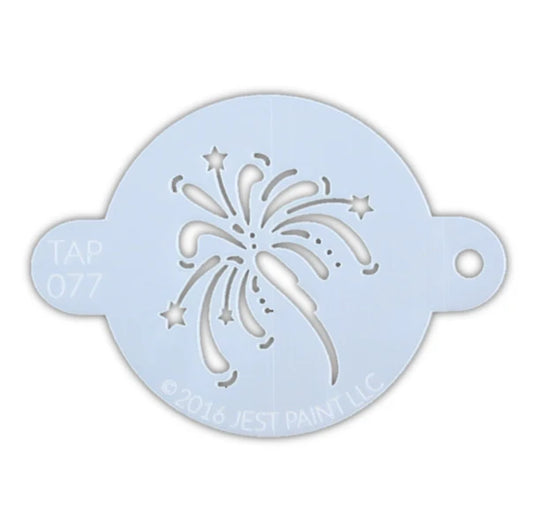 Jest Paint Stencil TAP 077 Fancy Fireworks